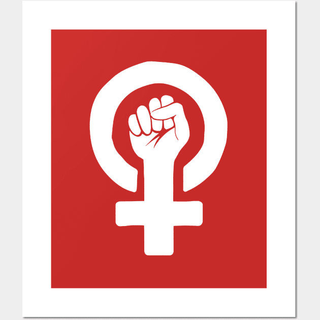 Feminism Red Symbol #1 Wall Art by SalahBlt